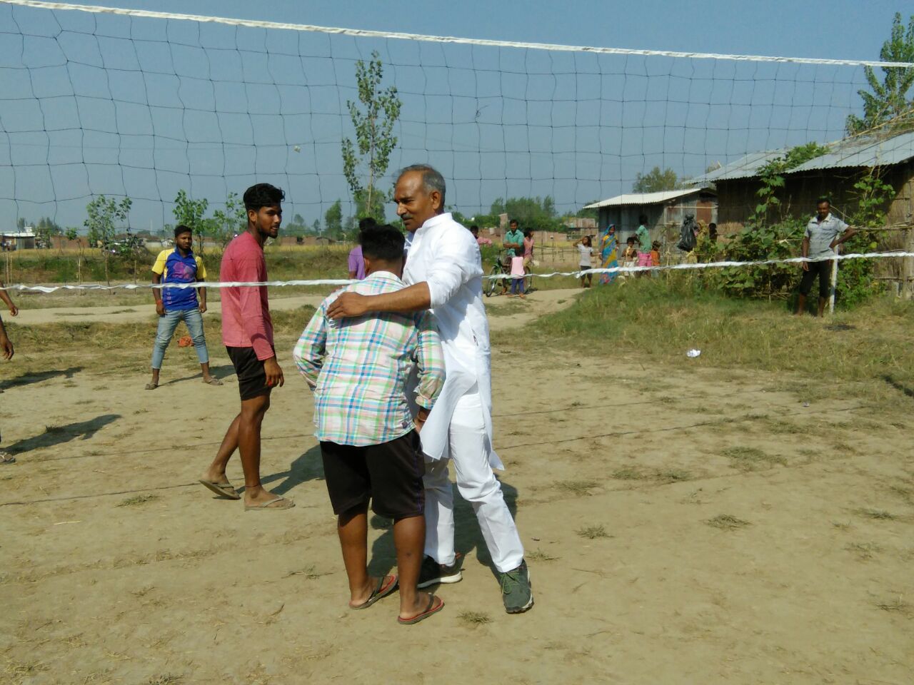 Playing-Volleyball